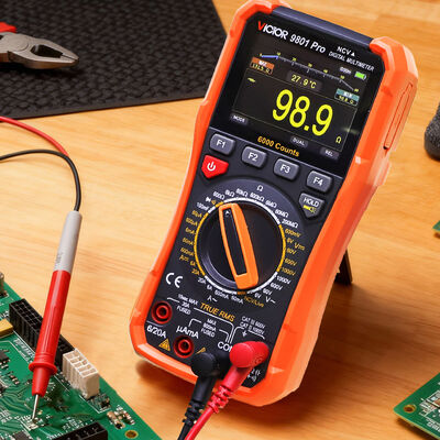 VICTOR 9801Pro デジタル マルチメーター TFT スクリーン 6000 カウント ディスプレイ