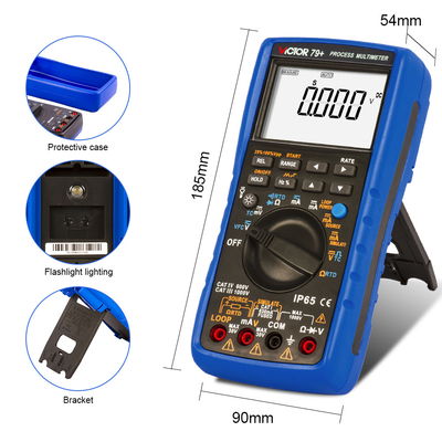 VICTOR 79+ プロセス マルチメーター 抵抗 400ohm 熱電偶 周波数 100hz ループ 24V デジタル マルチメーター