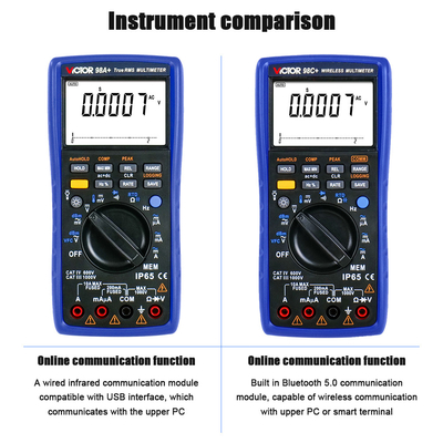 VICTOR 98C+ ワイヤレス デジタル マルチメーター 22000 カウント 自動 範囲 マルチメーター