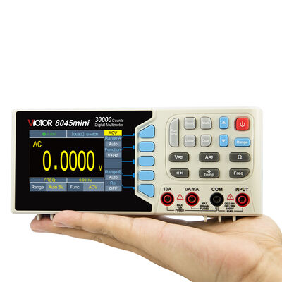 VICTOR 8045mini ミニサイズ テーブルトップ マルチメーター 30000 カウント DMM ベンチ型 マルチメーター