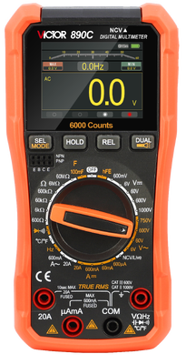 VICTOR 890D+ デジタルマルチメーター TFT スクリーン 6000 カウント表示